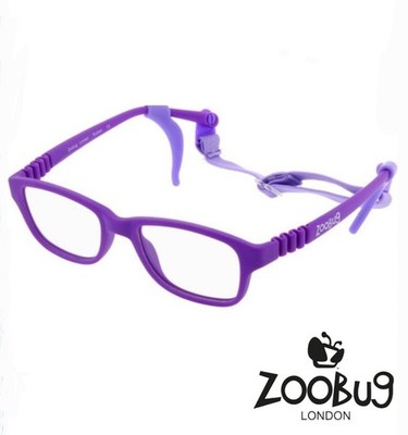 Zoobug Kinder Brille Brillengestell ZB 1026 783 gummiert lila 43/16 Mondottica
