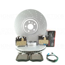 FOR BMW X5 X6 X7 30d M SPORT FRONT BRAKE DISCS BREMBO PADS WEAR SENSOR 395mm