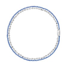 Collana Breil Magnetica Celestial Kiss TJ3891 Girocollo Azzurra Acciaio Donna