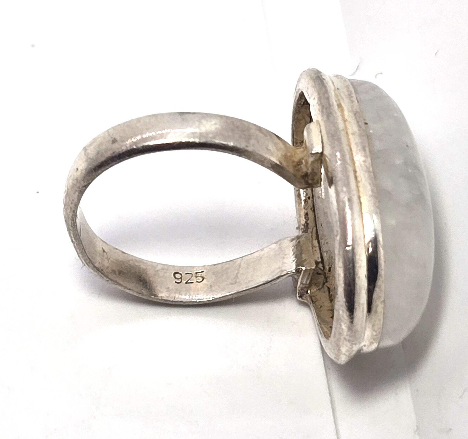 Blue Moonstone large open work solid sterling sil… - image 7