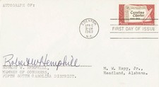 ROBERT W. HEMPHILL - FIRST DAY COVER SIGNED