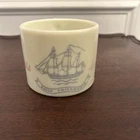 Vintage Old Spice Milk Glass Shaving Mug "Ship Friendship" Shulton Inc NJ
