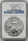 2014 Silver Eagle $1 NGC Early Releases MS 70 1 oz Fine Silver