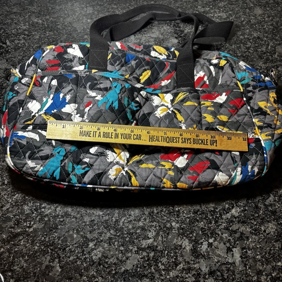 This is a Vera Bradley Small Duffel Travel Bag in the Splash Floral pattern. - Image 2 of 4