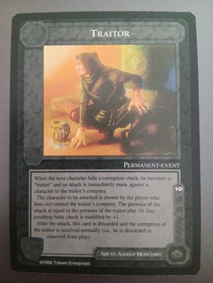 TRAITOR - Meccg - Middle Earth CCG - Wizards - METW