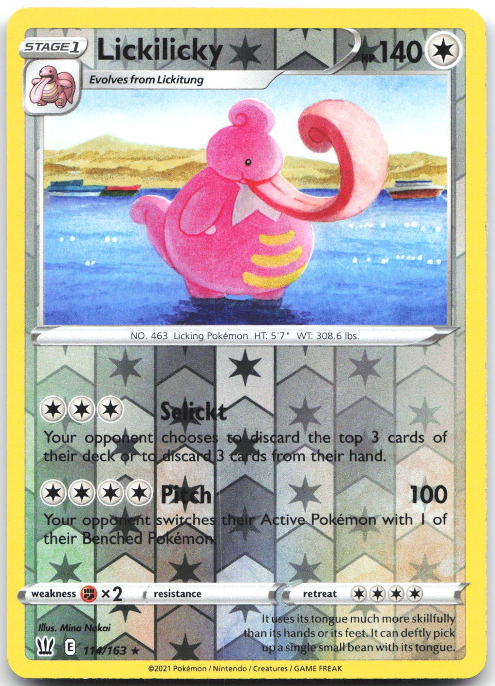 Lickitung 39/100 Uncommon Majestic Dawn Pokemon Reverse Holo Near Mint