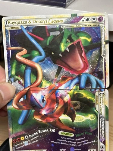 Pokémon TCG Rayquaza & Deoxys LEGEND Both Halves Undaunted 89/ 90 & 90/90 Holo