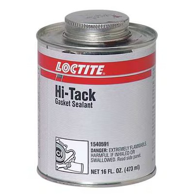 Loctite 1540591 Solvent Based Gasket Sealant, 1 Pt, Red, Temp Range -65 To 500