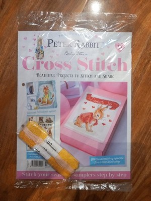 Beatrix Potter Peter Rabbit Cross Stitch Partworks,#69, FREE Thread To Continue 