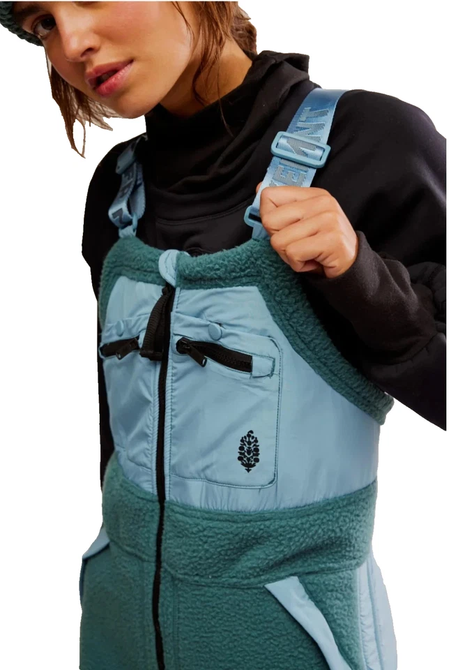 Nuevo mono para mujer Free People Hit the Slopes Midnight Jade mediano precio de venta sugerido por el fabricante 198 USD Foto 2 de 4