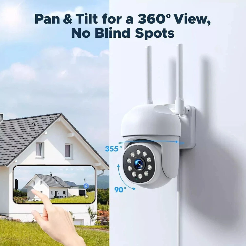 ✅WiFi Überwachungskamera Set Außen 10CH WLAN NVR Funk IP Kamera Videoüberwachung - Bild 2 von 4