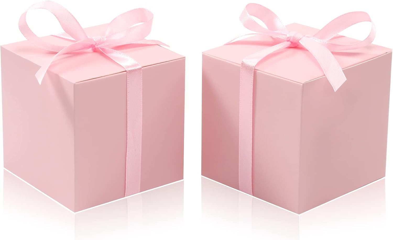 Es, Favor Boxes 2x2x2 Inches Paper Gift Boxes With Ribbons