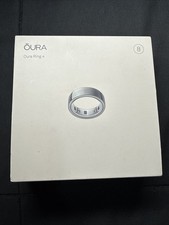 Oura Ring 4 Gen4 SILVER Size 8 Smart Sleep  Health Tracker NEW SEALED