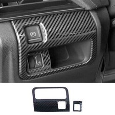Texture in carbonio per Cadillac CT5 2020-2023 2pcs Faro Button Frame Trim ABS
