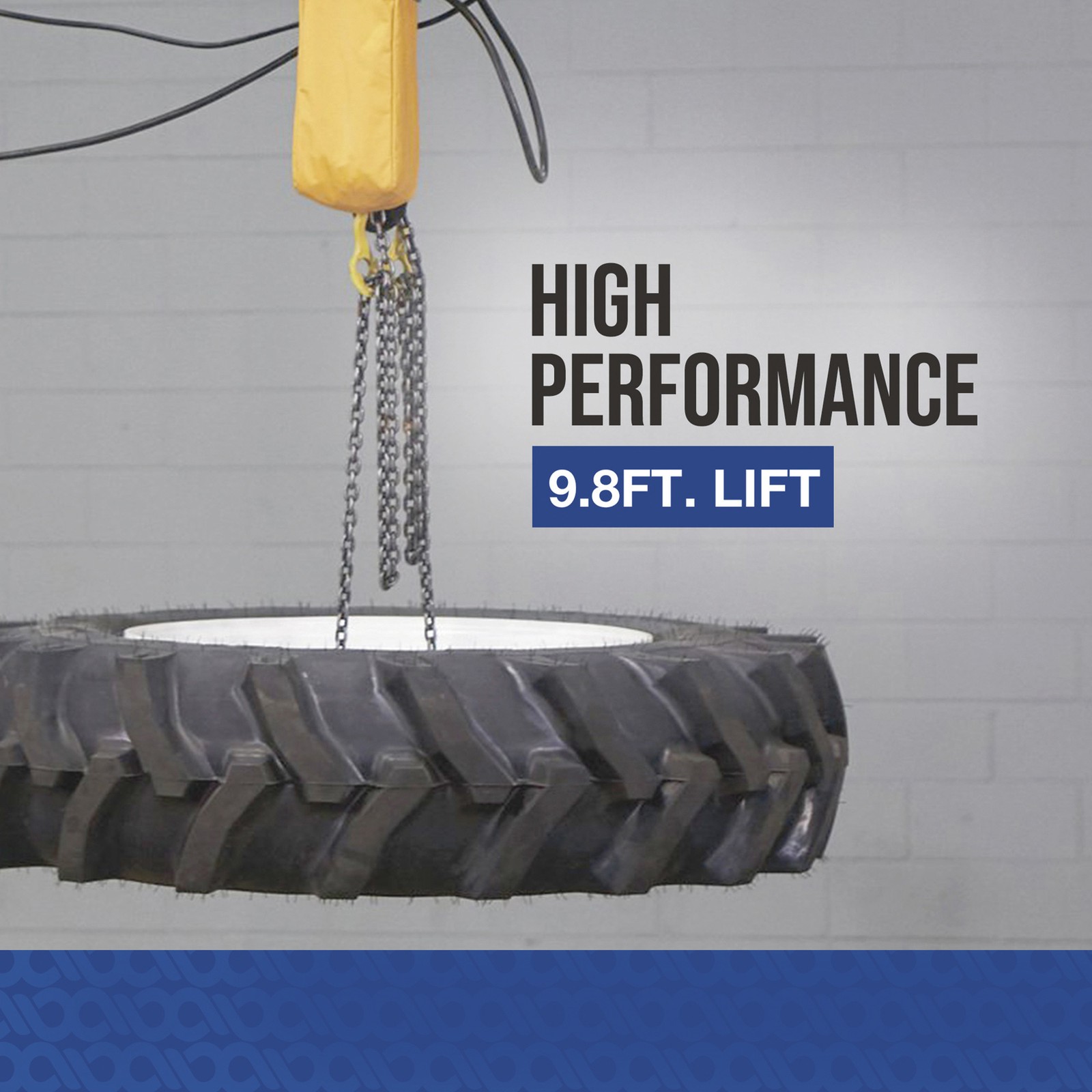 Strongway Electric Chain Hoist, 1-Ton Load Capacity, 9.8ft. Lift