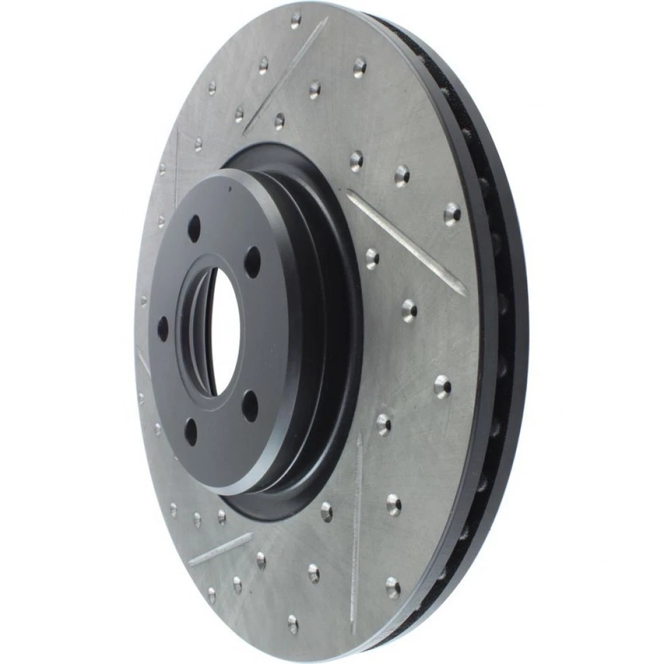 StopTech For Ford Escape 2013-2019 Brake Rotor Slotted Passenger Side Front - Image 2 of 4