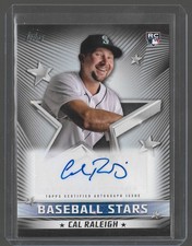 2022 Topps Series 1 Baseball Stars Autographs Cal Raleigh #BSA-CRA Black /199