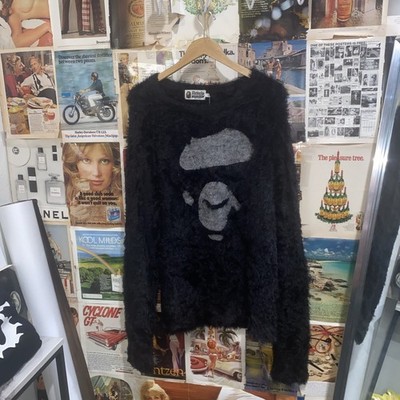 Bathing Ape (BAPE) Ape Face Shaggy Sweater