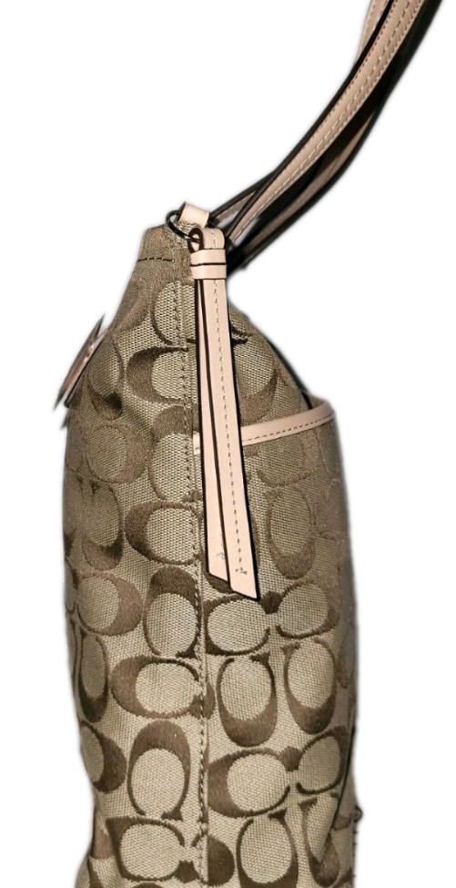 Authentic COACH SIGNATURE STRIPE PYTHON STRIPE TO… - image 7