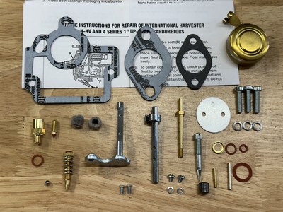 Farmall H HV & W-4 Complete carburetor kit 45108 & 50981 with float