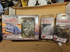 FFG Star Wars X-Wing Game -  E-Wing HWK-290 FALCON  Expansion Pack LOT
