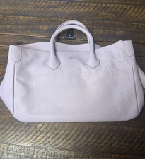 Mark and Graham Elisabetta Slouch Lilac Alce Pebbled Leather Handbag New! Rare