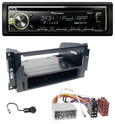 Pioneer DAB USB MP3 AUX CD Autoradio für Chrysler PT Cruiser 300C Dodge Jeep Com - Bild 1 von 4
