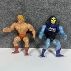 MOTU He-Man & Skeletor Figure VTG 80s Soft Head, Original, Taiwan