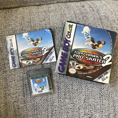Tony Hawk's Pro Skater 2 (Nintendo Gameboy COLOR GBC) Complete In Box CIB Tested