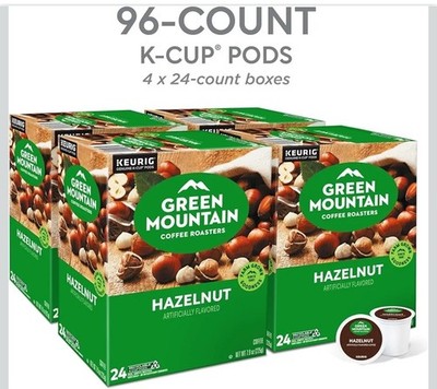 Green Mountain 5000202687 Hazelnut Coffee Pods - 96 Pieces