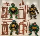 1988 TMNT Ninja Turtles Set - Soft Heads/ Lot Of 4 Ex Condition 100% Complete