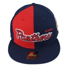 NHL Starter Florida Panthers Two Tone Snapback Adjustable Flat Bill Logo Hat Cap