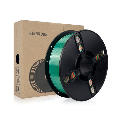 Kingroon 3D Printer PLA Silk Rainbow 1KG 1.75mm Filament Printing FDM Multicolor - Picture 6 of 12