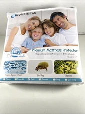 NOS HOMEIDEAS Full Size Premium Waterproof Mattress ZIPPERED Protector