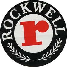 #k298 (1) 3.5" Rockwell Tools Automation Vintage Emblem Decal Sticker Laminated