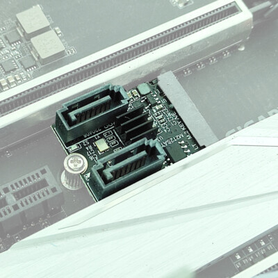 M.2 A+E Key To 2 Port SATA Extende Card M2 To Sata3.0 Expansion Key-A Key-E M.2
