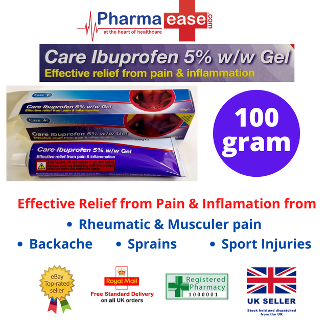 Care Ibuprofen 5 Gel 50g for sale online eBay