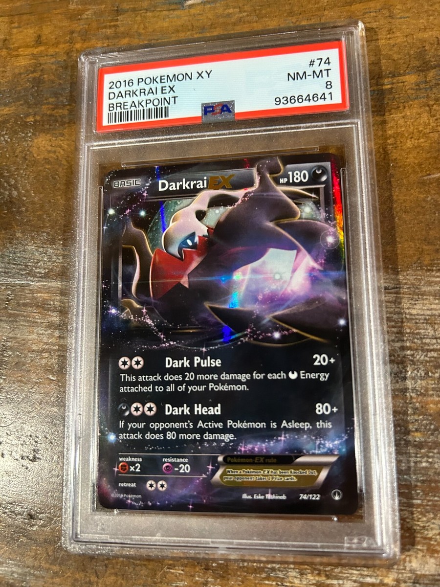 POKEMON 2016 XY Breakpoint DARKRAI EX #74 PSA 8 RARE | eBay