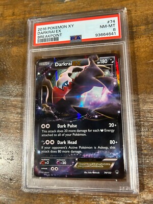 ダークライex psa9 2016 Pokemon Xy Breakpoint 118 Full Art/darkrai Ex PSA 9 Graded