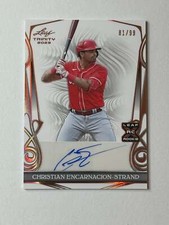 2023 Leaf Trinity Baseball Base Auto Bronze Christian Encarnacion-Strand XRC /99