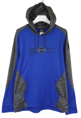 Hoodie Harley Davidson Pour Hommes XL Sweat À Capuche Poches Logo - Photo 1/4