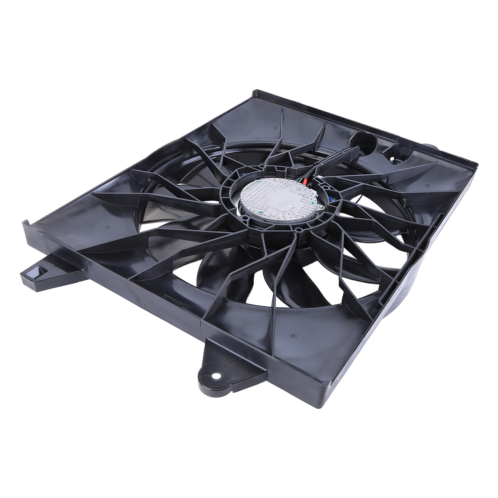 Radiator & Condenser Fan Assembly w/ Brushless Motor For Dodge Challenger 6.2L