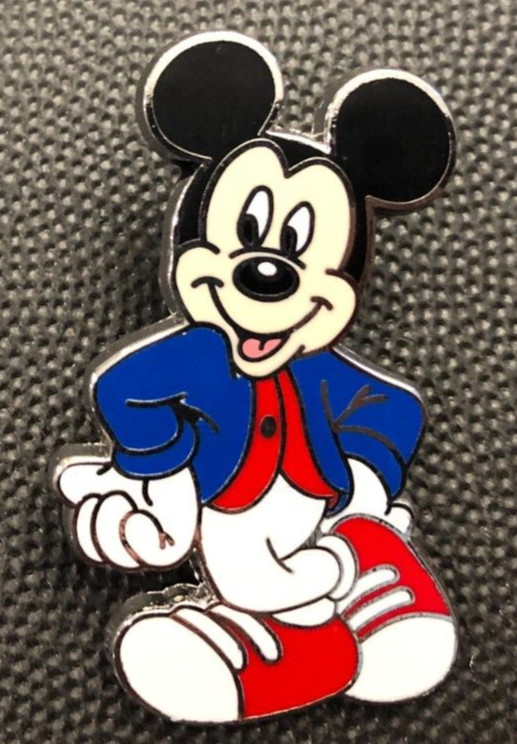 Disney pin 41785 Mickey Mouse Collection Modern jean jacket red sneakers