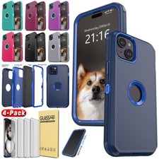 For Apple iPhone 15/15 Pro Max/ Plus Rugged Case Phone Cover / Screen Protector