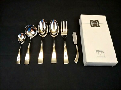 Oneida Curva 6 Piece Serving Set, 18/10 Stainless Steel 7965006A New in Box