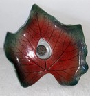 New ListingIkebana Leaf Vase Planter Studio Art Pottery Flower Frog Signed Dorothy Steel