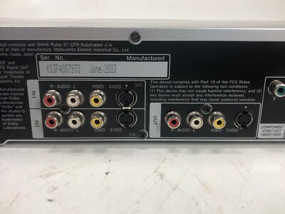 PANASONIC DMR-E50 DVD RECORDER - FOR PARTS Won't Read Disc | eBay