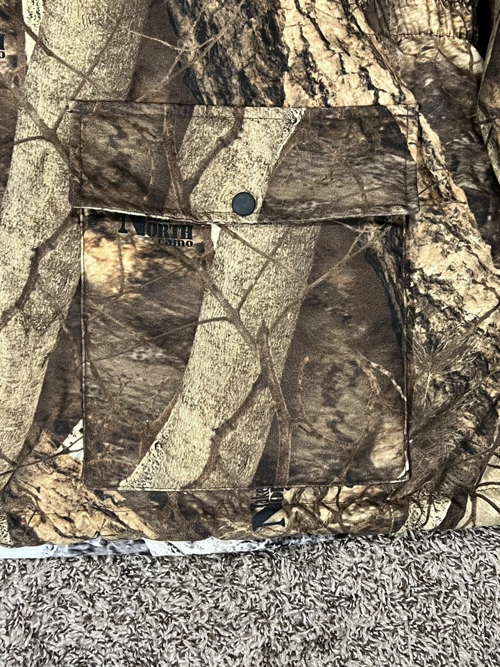 Gamehide Chameleon Hunting Jacket Naked North Camo Reversible Snow Tree 17R 3XL - Image 3 of 4