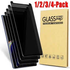 For Samsung Galaxy Note 9 Anti-Spy Privacy Tempered Glass Screen Protector Black