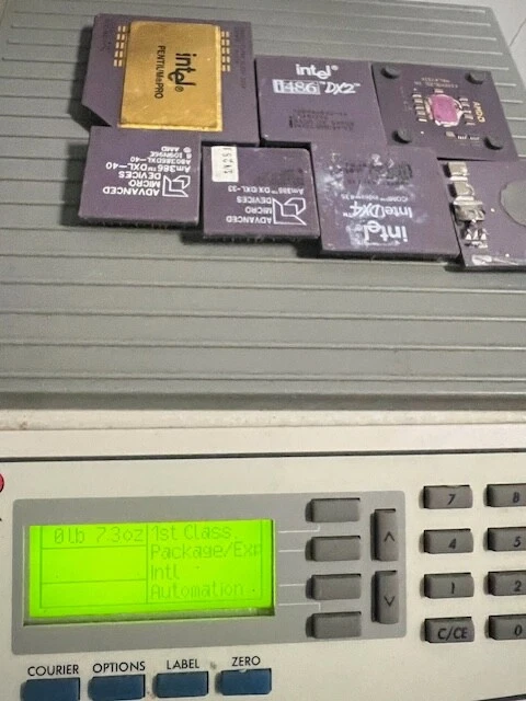 Lot of ( 7 ) 7.3 OZ INTEL PENTIUM PRO AND AMD Ceramic CPU For Gold Recovery - Image 2 of 2